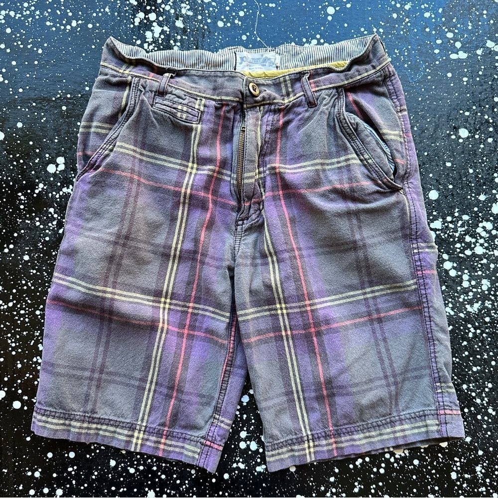 Johnnie B Plaid Men’s Shorts Size 30
